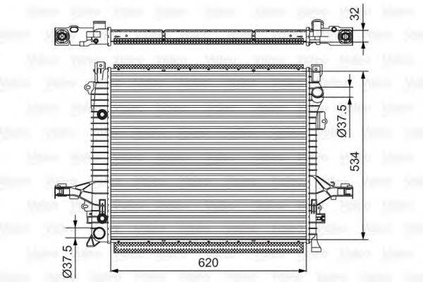 VALEO 701539 Радиатор, охлаждение двигателя