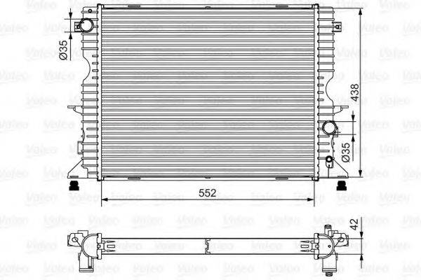 VALEO 701545 Радиатор, охлаждение двигателя