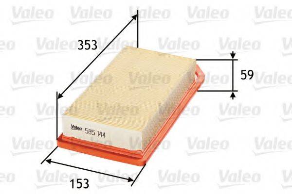 VALEO 585144 Воздушный фильтр