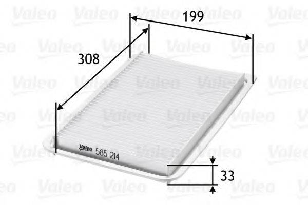 VALEO 585214 Воздушный фильтр