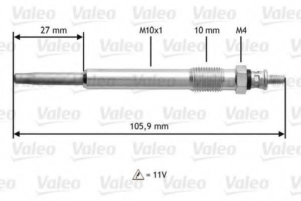 VALEO 345103 Свеча накаливания