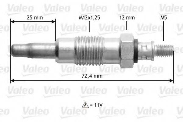 VALEO 345119 Свеча накаливания