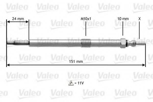 VALEO 345120 Свеча накаливания