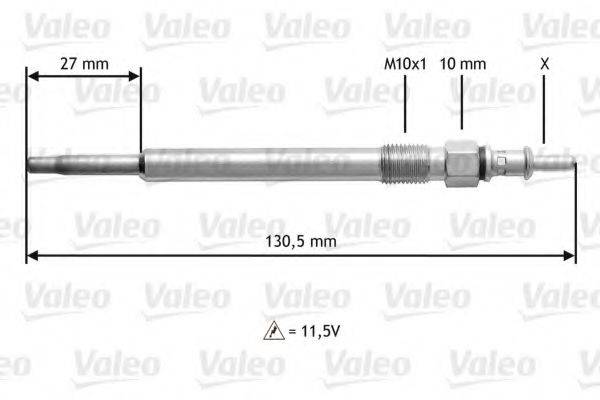 VALEO 345121 Свеча накаливания