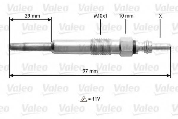 VALEO 345130 Свеча накаливания