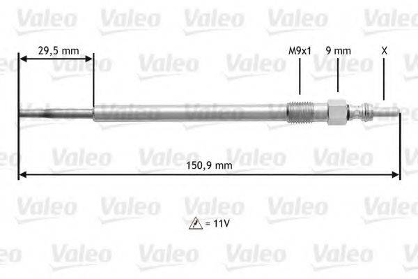 VALEO 345131 Свеча накаливания