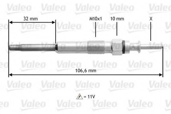 VALEO 345132 Свеча накаливания