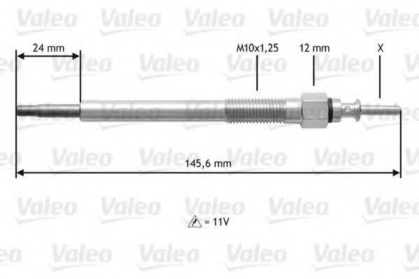 VALEO 345133 Свеча накаливания