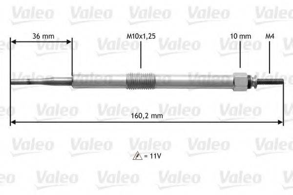 VALEO 345144 Свеча накаливания