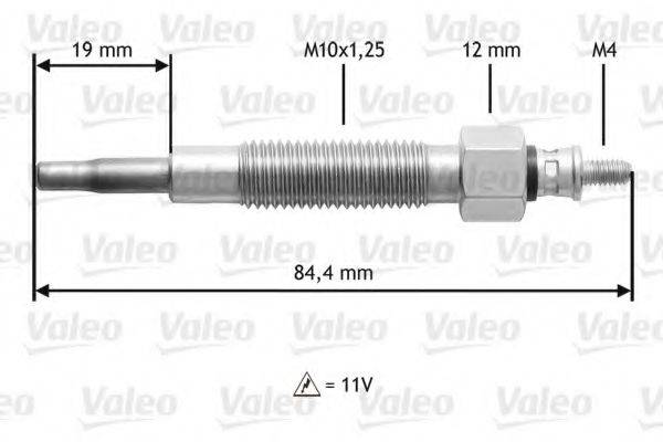 VALEO 345145 Свеча накаливания