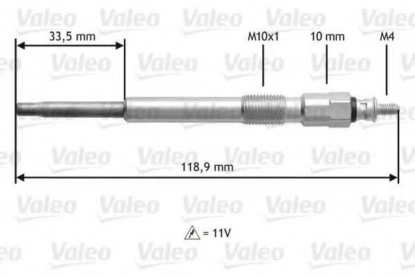 VALEO 345152 Свеча накаливания