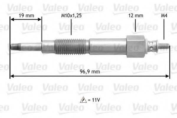 VALEO 345161 Свеча накаливания