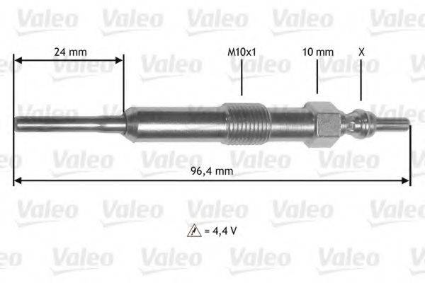 VALEO 345171 Свеча накаливания