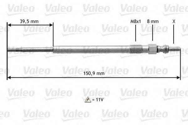 VALEO 345174 Свеча накаливания