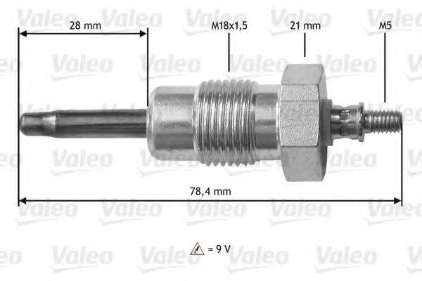 VALEO 345195 Свеча накаливания