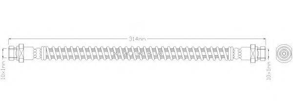 REMKAFLEX 2101 Тормозной шланг