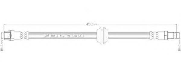 REMKAFLEX 2405 Тормозной шланг