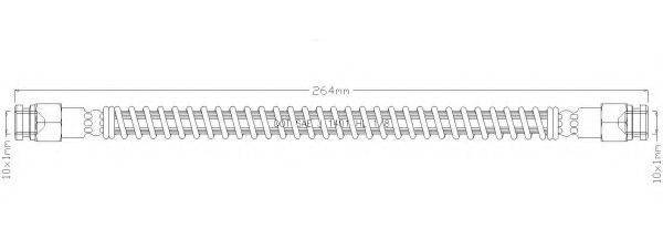 REMKAFLEX 2809 Тормозной шланг