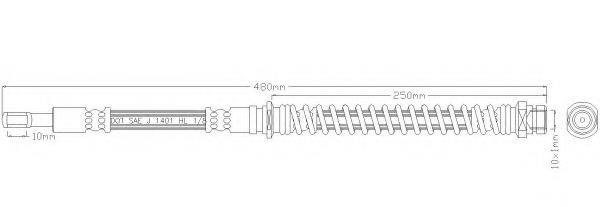 REMKAFLEX 3852 Тормозной шланг