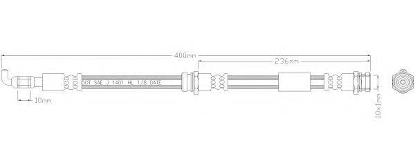 REMKAFLEX 3960 Тормозной шланг