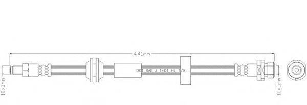 REMKAFLEX 4550 Тормозной шланг