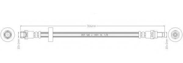 REMKAFLEX 6003 Тормозной шланг