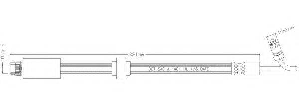 REMKAFLEX 6145 Тормозной шланг