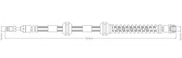 REMKAFLEX 6651 Тормозной шланг
