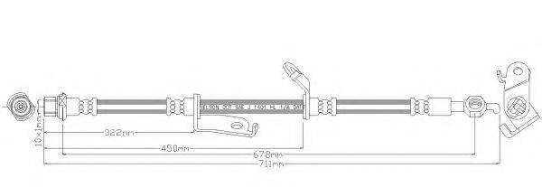 REMKAFLEX 6932 Тормозной шланг