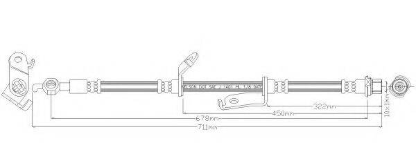 REMKAFLEX 6933 Тормозной шланг