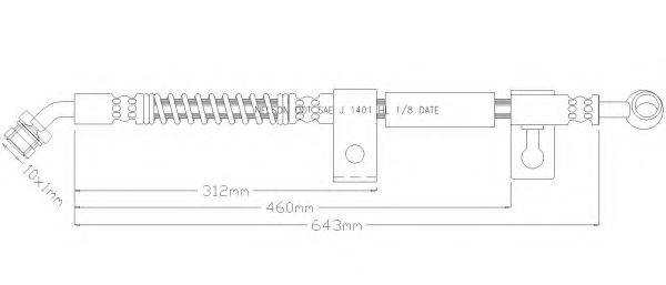 REMKAFLEX 7009 Тормозной шланг