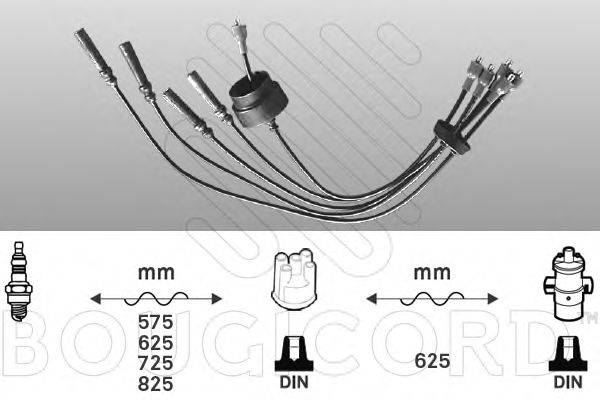 BOUGICORD 4038 Комплект проводов зажигания