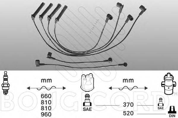 BOUGICORD 4110 Комплект проводов зажигания