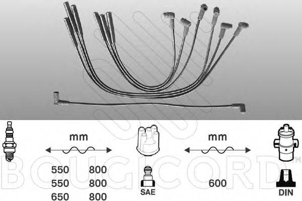 BOUGICORD 7126 Комплект проводов зажигания