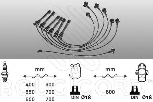 BOUGICORD 7186 Комплект проводов зажигания