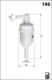 MECAFILTER ELG5216 Топливный фильтр