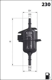 MECAFILTER ELE6021 Топливный фильтр