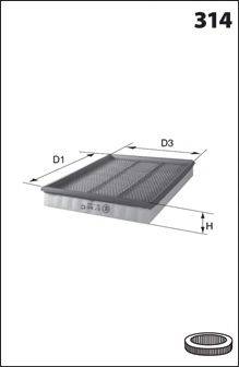 MECAFILTER FA2081 Воздушный фильтр