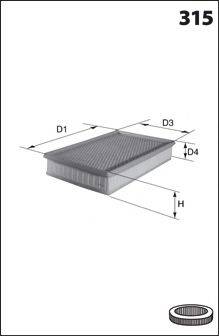 MECAFILTER FA2219 Воздушный фильтр