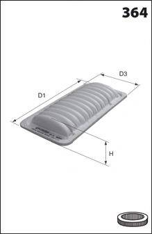 MECAFILTER ELP3983 Воздушный фильтр
