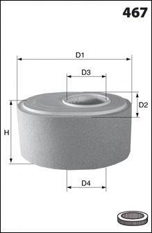 MECAFILTER EL3788 Воздушный фильтр