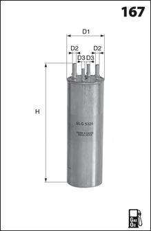 MECAFILTER ELG5325 Топливный фильтр