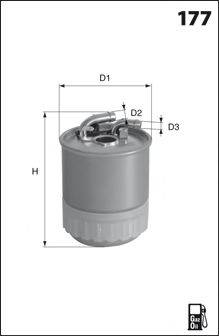 MECAFILTER ELG5462 Топливный фильтр