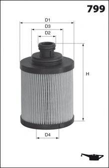 MECAFILTER ELH4417 Масляный фильтр