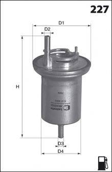 MECAFILTER ELE6063 Топливный фильтр