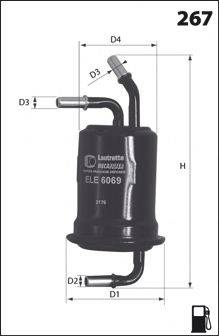 MECAFILTER ELE6069 Топливный фильтр