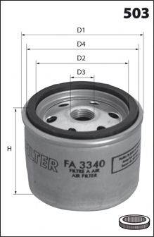 MECAFILTER FA3340 Воздушный фильтр, компрессор - подсос воздуха