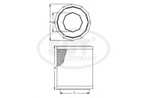 SCT GERMANY SB913 Воздушный фильтр