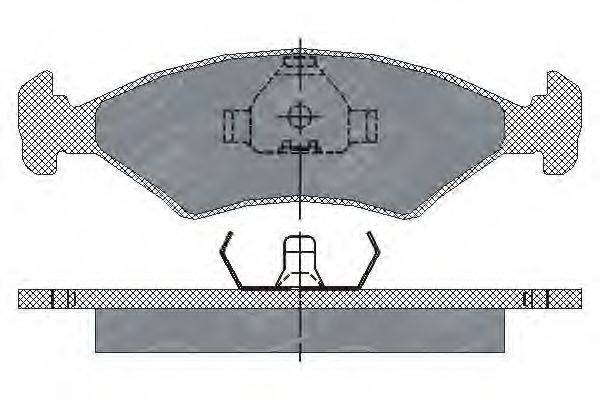 SCT GERMANY SP108PR Комплект тормозных колодок, дисковый тормоз