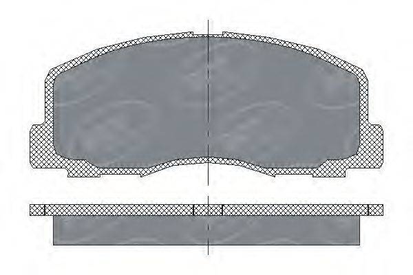 SCT GERMANY SP117PR Комплект тормозных колодок, дисковый тормоз